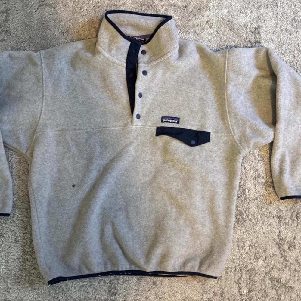 Patagonia Gray Pullover Fleece